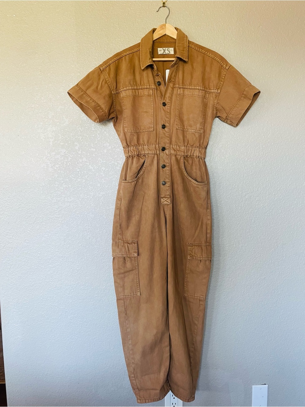 Free People Marci Washed Coverall Jumpsuit NWT - Picture 15 of 16